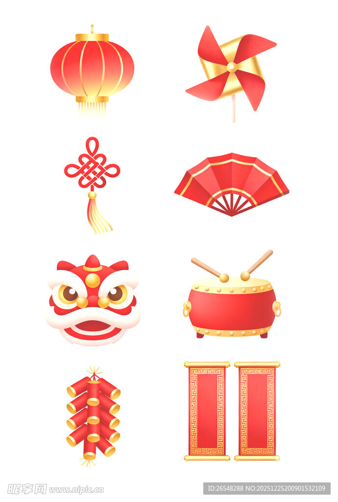 传统中式节庆装饰元素