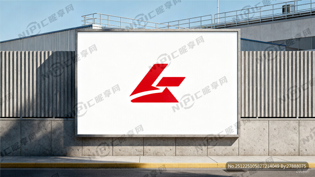 长江通讯logo 鲜红色