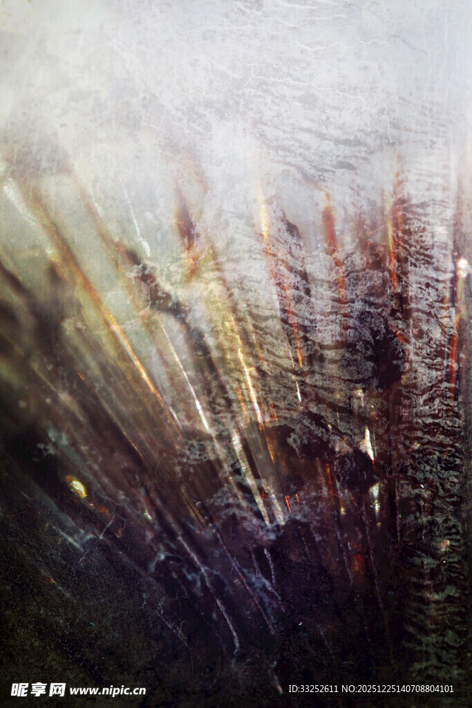 抽象笔触下的多彩纹理