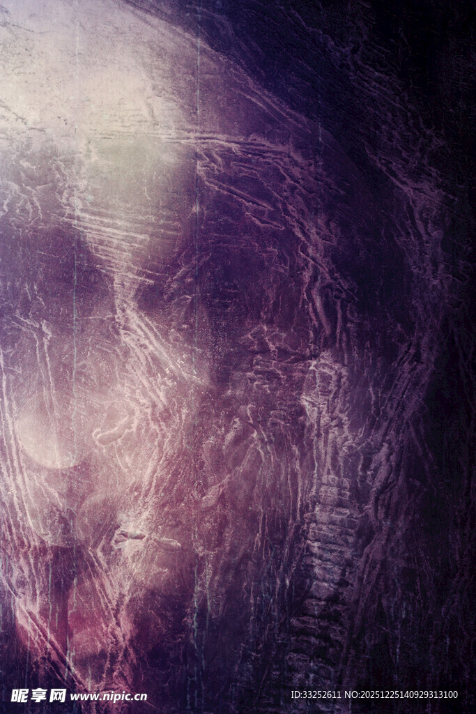 神秘梦幻的抽象人脸图像