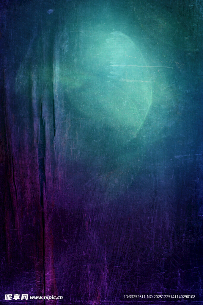 梦幻神秘的幽蓝光影世界