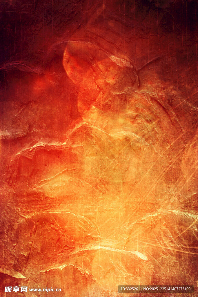 梦幻橙红色抽象纹理背景