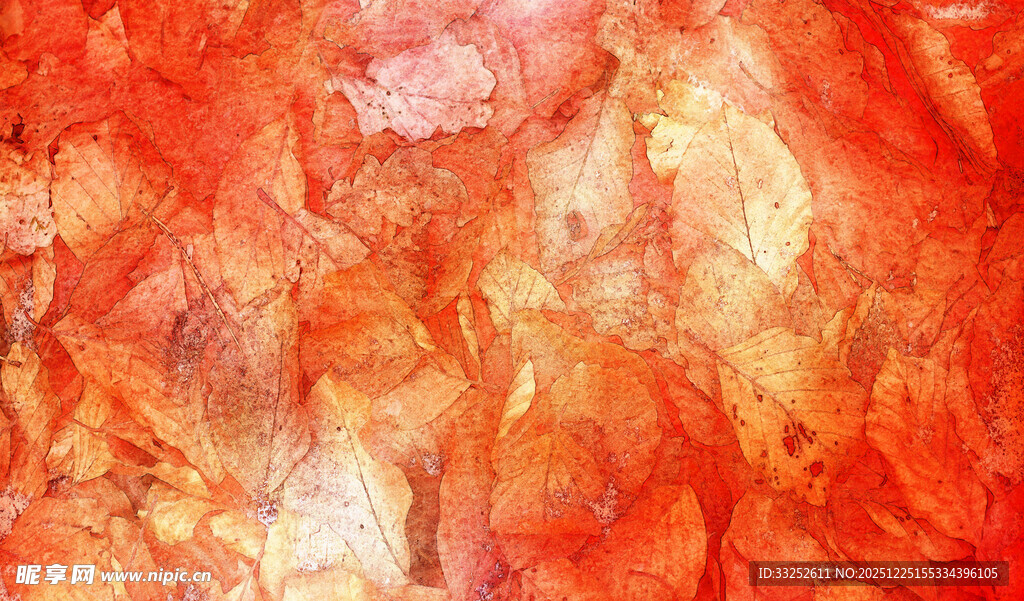 橙红色抽象水彩纹理背景