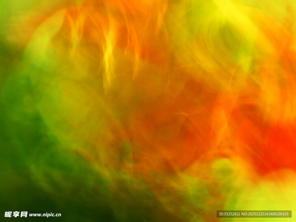 色彩斑斓的抽象流体画面