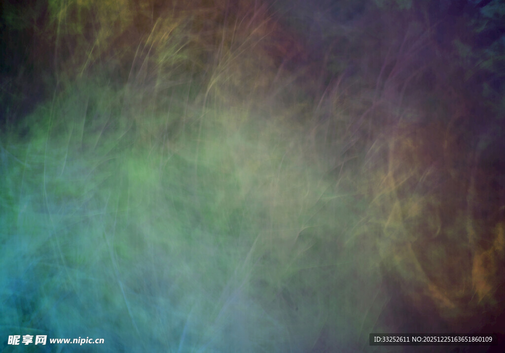 梦幻多彩烟雾背景图