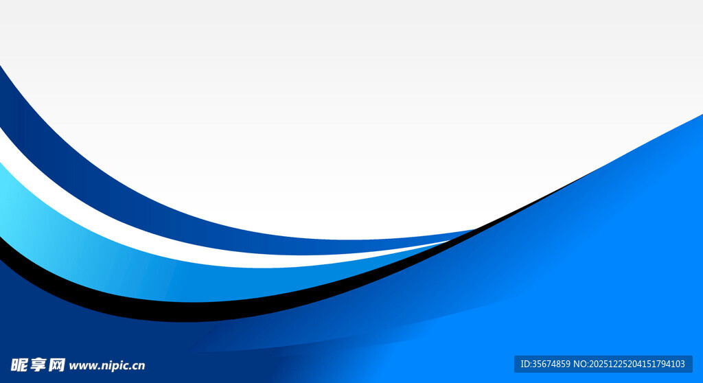 蓝色动感波浪背景