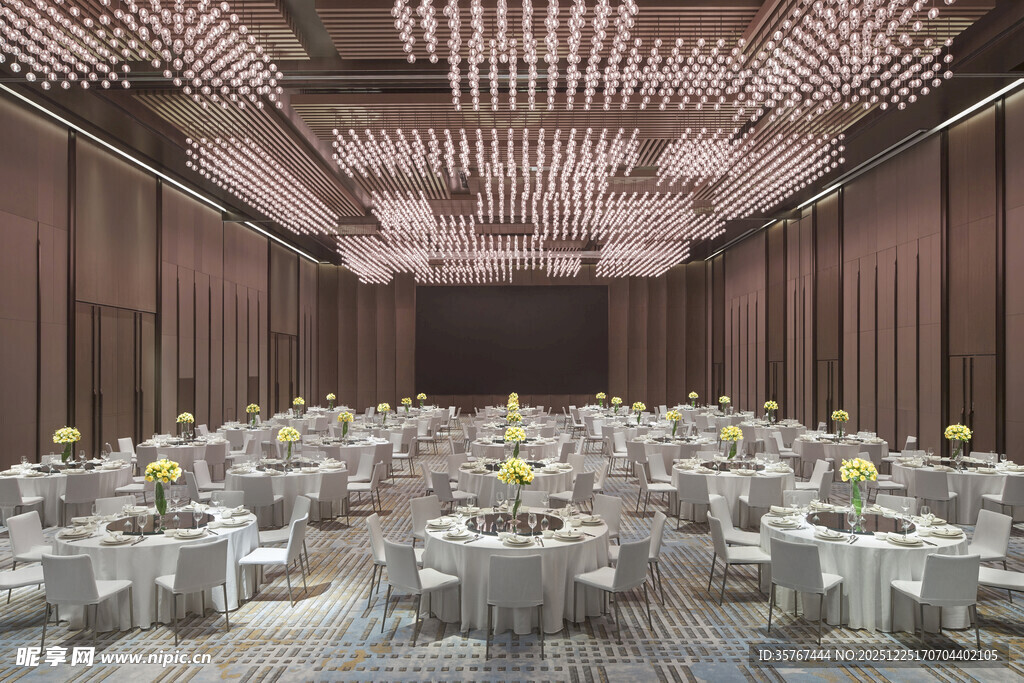 豪华宴会厅布置场景