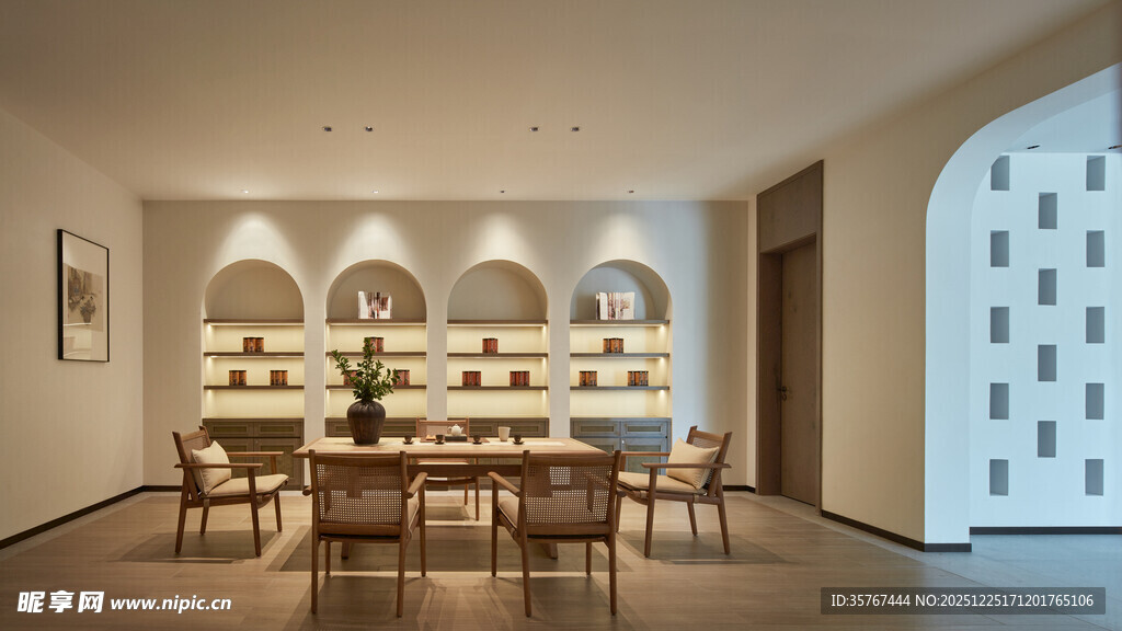 现代简约风雅致书房空间