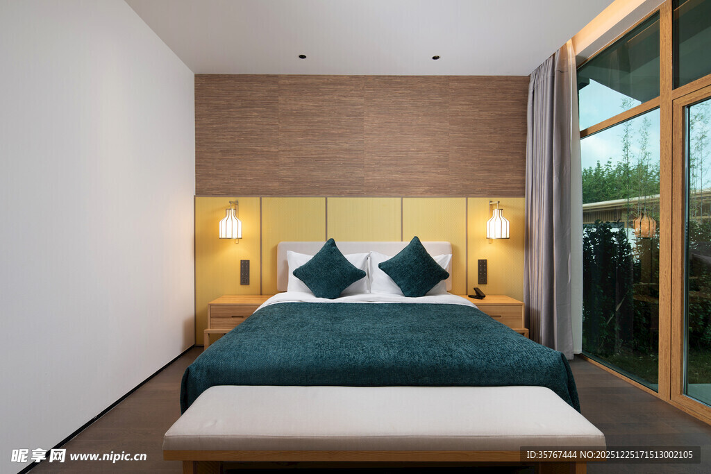 现代简约卧室温馨场景