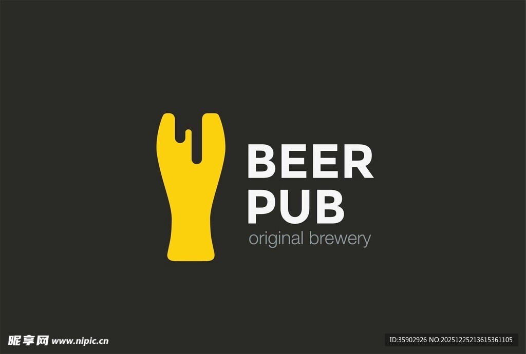 啤酒酒吧标志设计