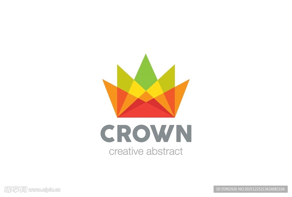 彩色皇冠标志设计