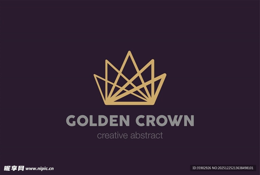 金色皇冠标志设计