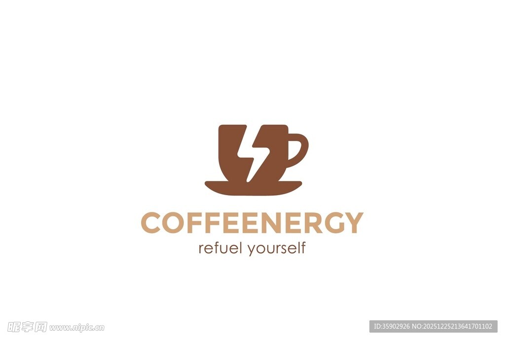 咖啡能量品牌标志设计