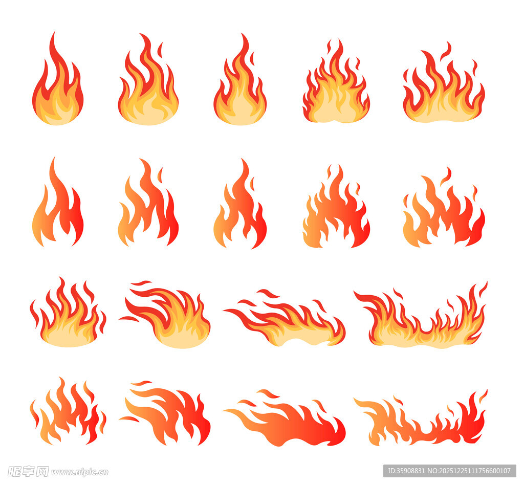卡通火焰图案