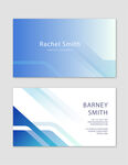 蓝色名片