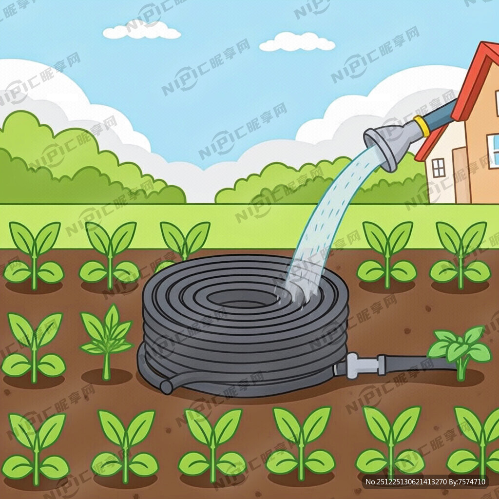 卡通农场 滴灌带 浇水