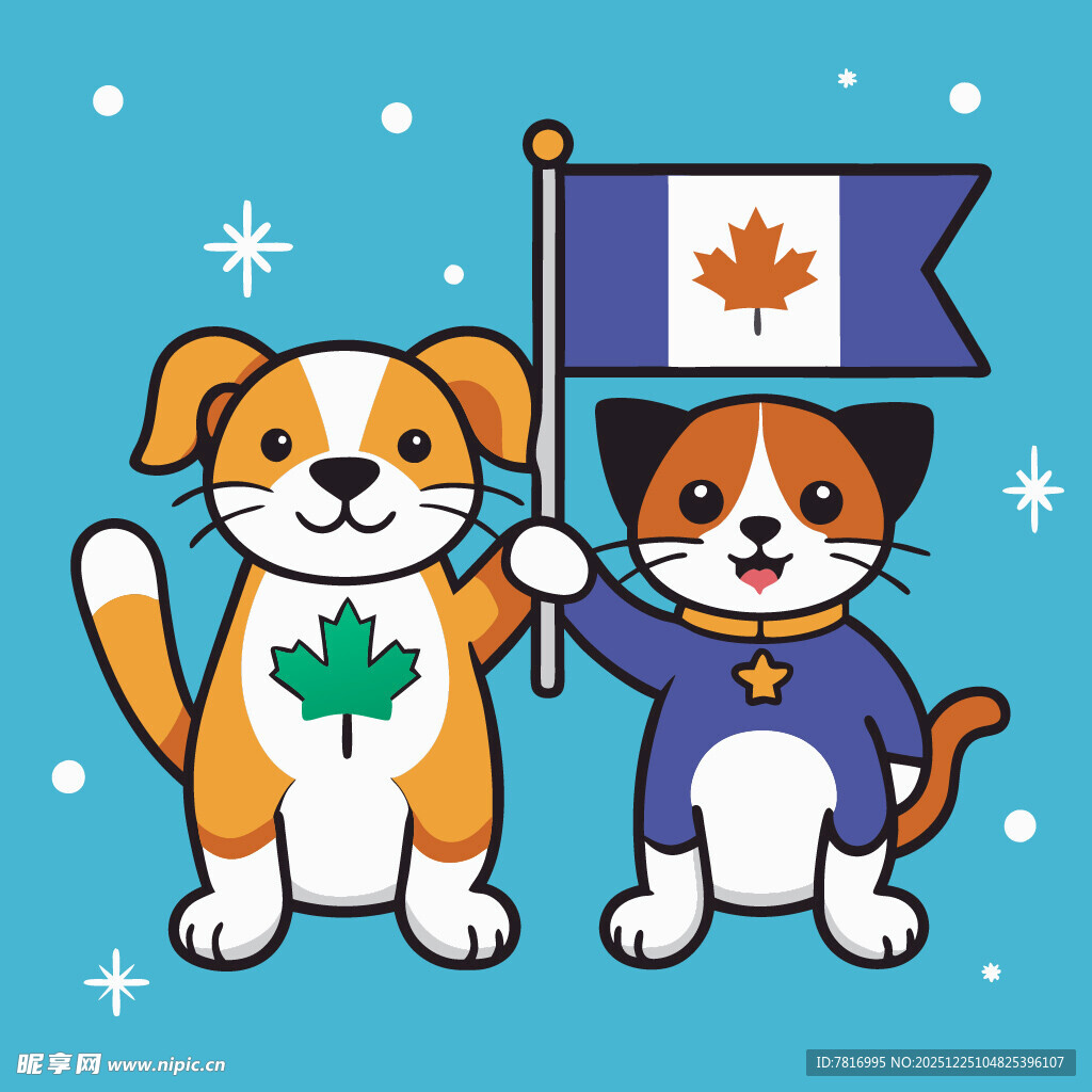 猫狗欢庆加拿大主题活动