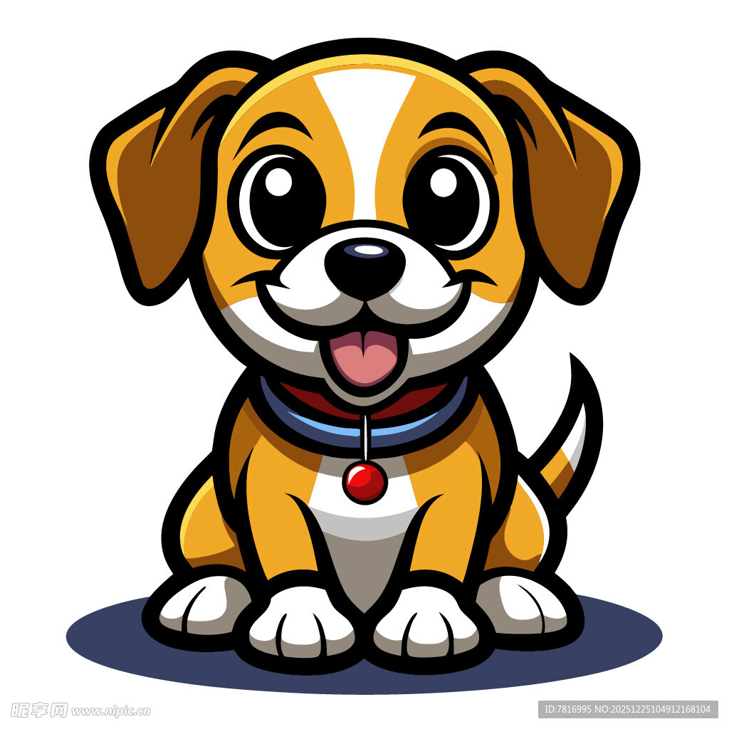 可爱小狗卡通形象