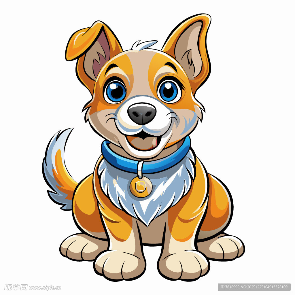 可爱小狗卡通形象