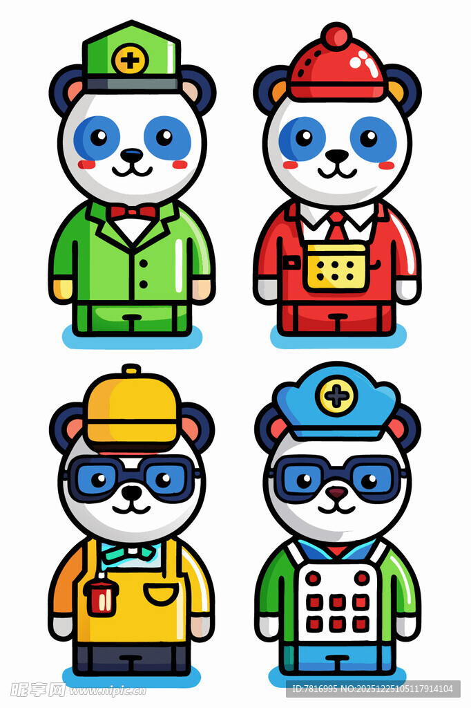 熊猫角色造型大集合