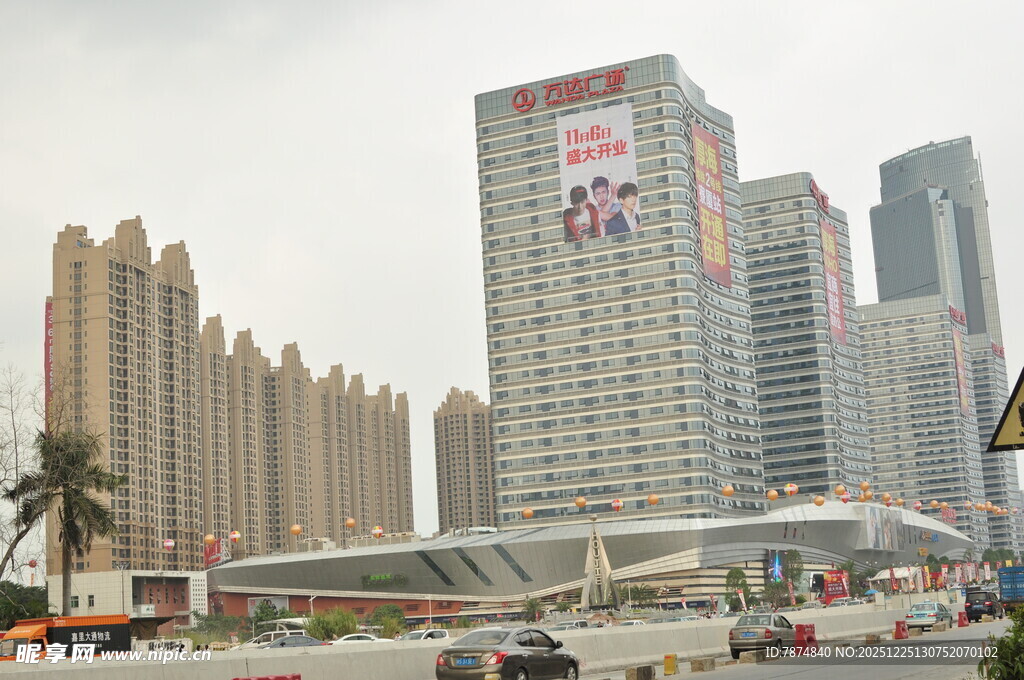 城市繁华高楼景象