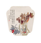 国画写意花鸟 团扇 扇面  