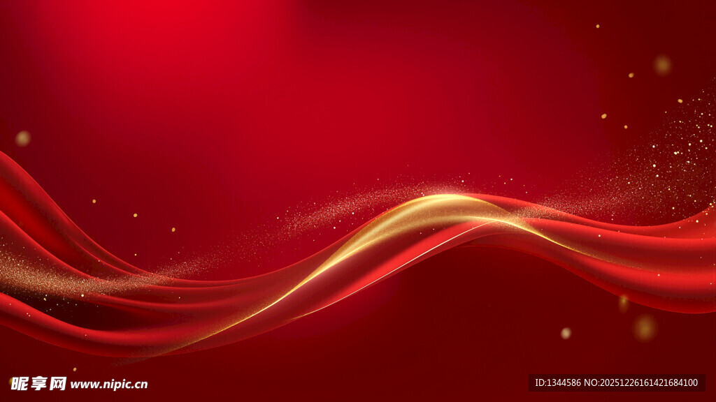红色金纹动感背景图