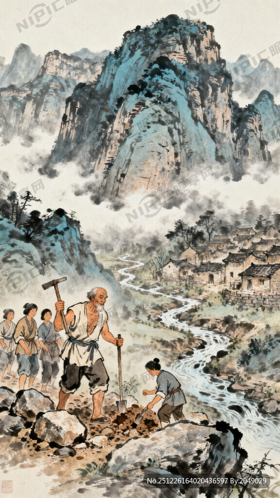 愚公移山典故上面的太行山及王屋