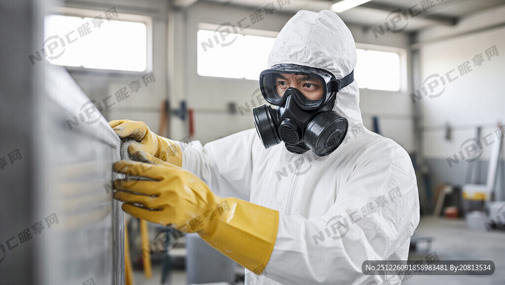 油漆车间穿戴标准 防毒面具