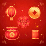喜庆中国风春节元素集合