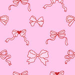 粉色蝴蝶结无缝图案背景