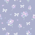 淡紫色花卉蝴蝶结图案背景