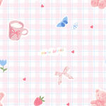 粉色梦幻水彩风插画元素