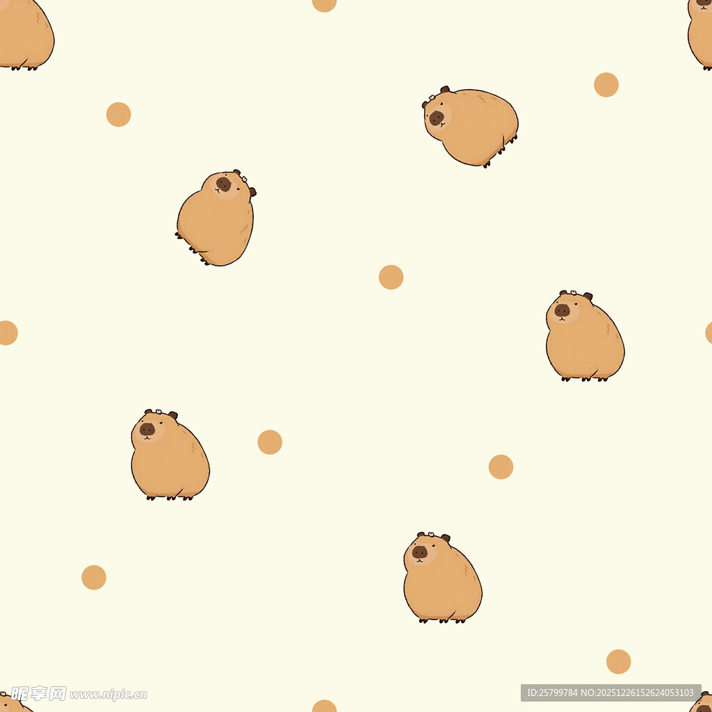可爱小仓鼠图案背景