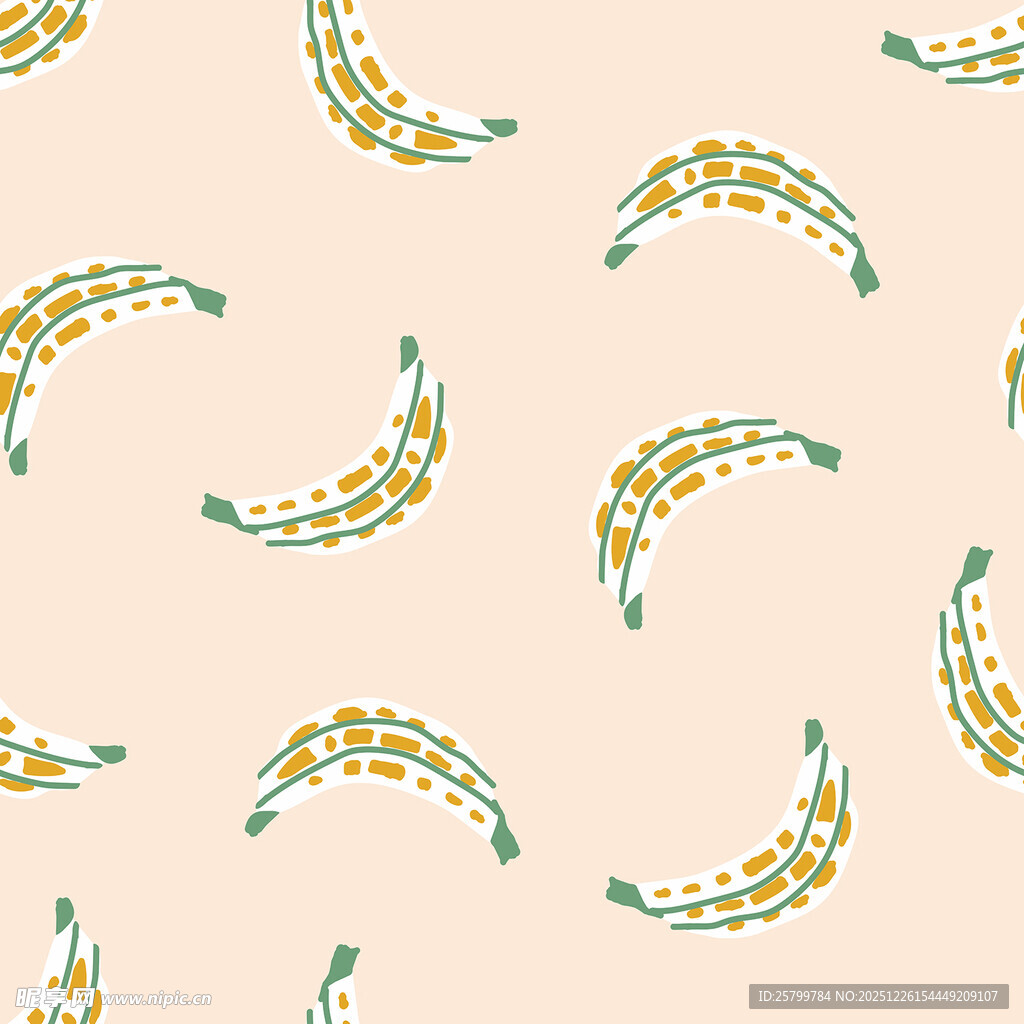 香蕉图案背景纹理设计