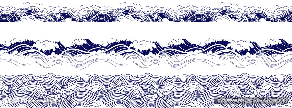 海浪图案