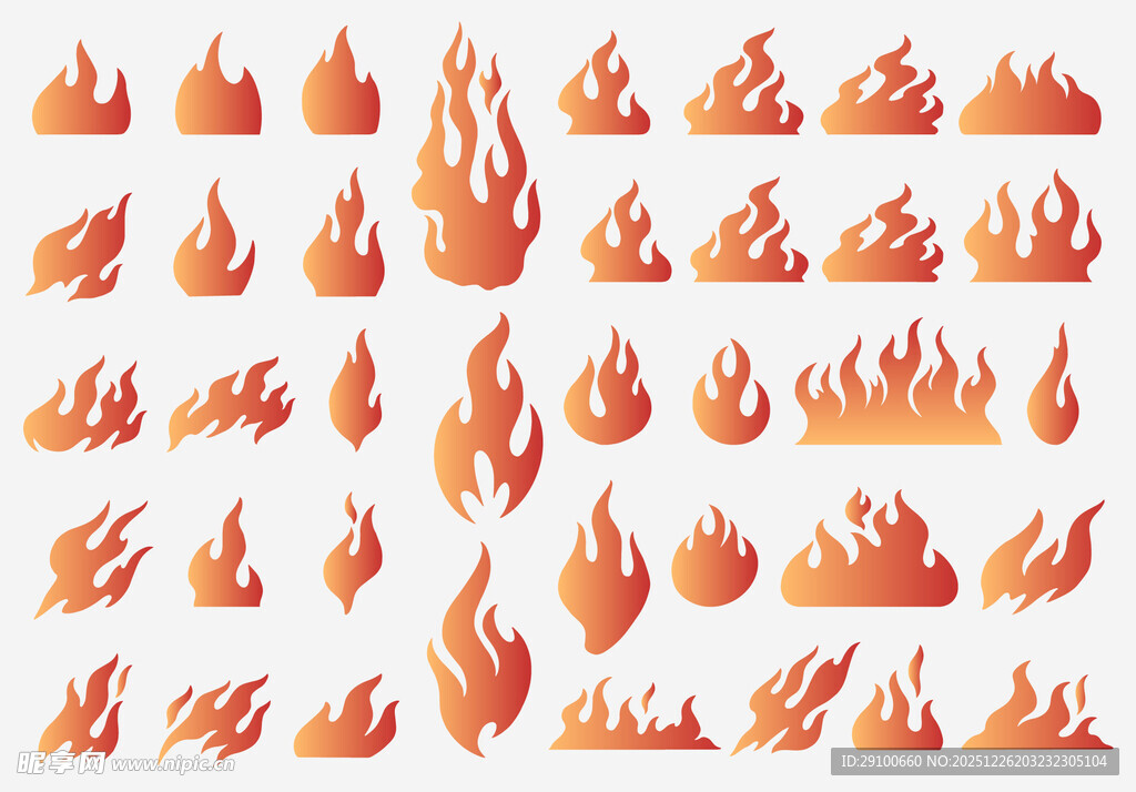 卡通火焰