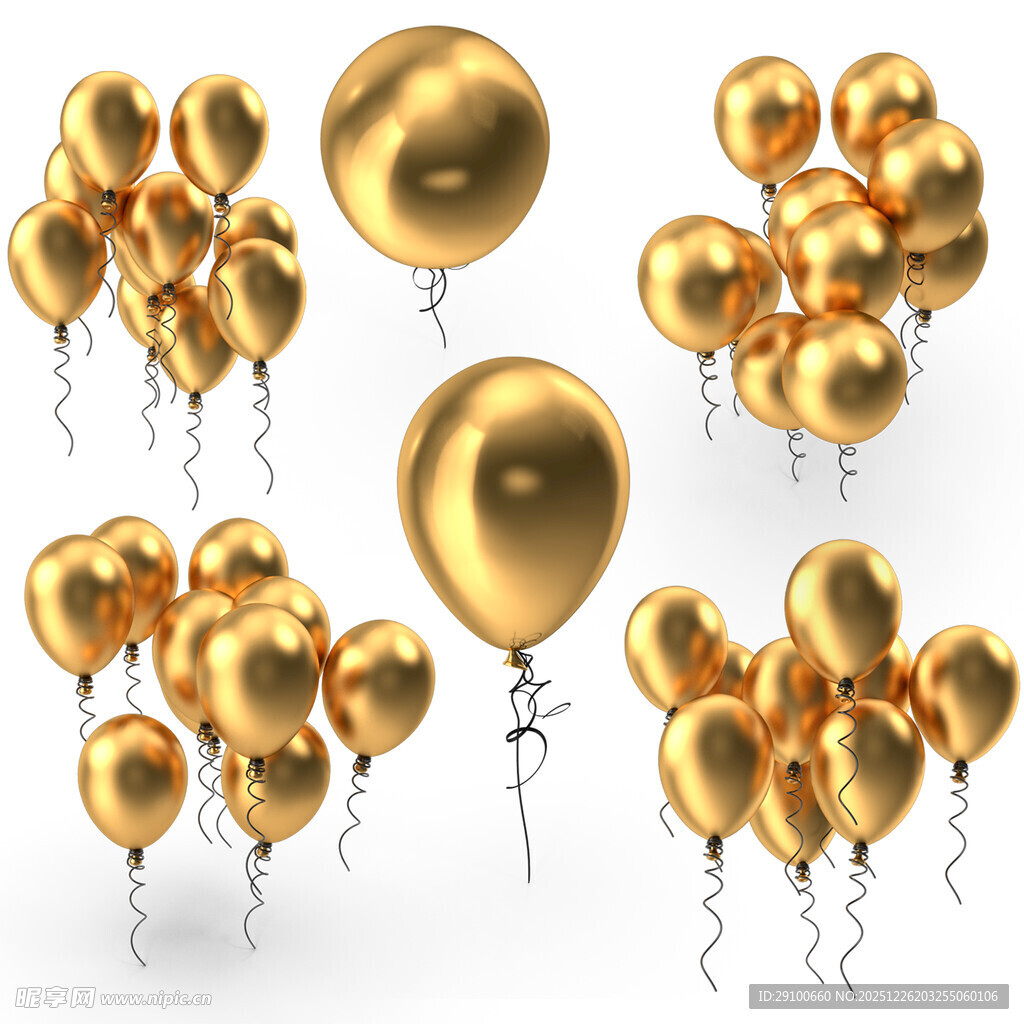 金色气球