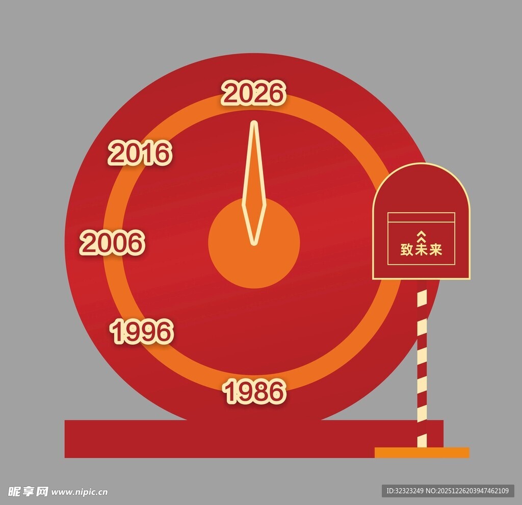 倒计时时钟显示重要年份