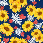 向日葵花卉图案背景设计