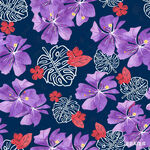 紫色花卉图案背景