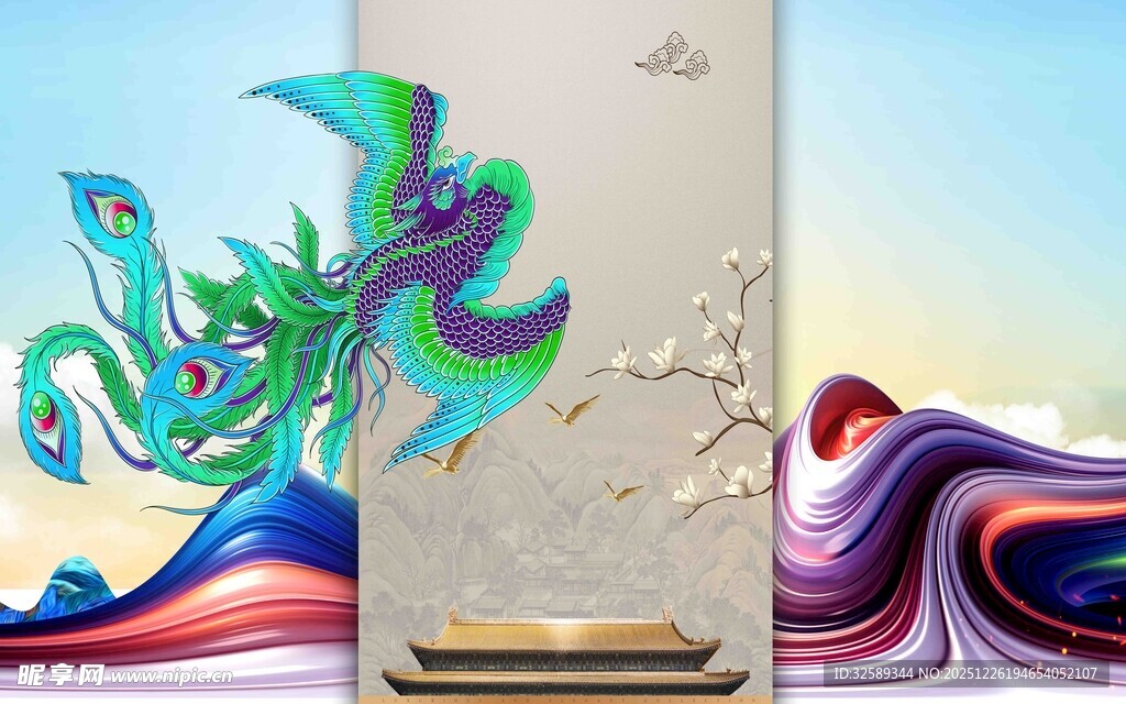 多彩渐变手机外观展示