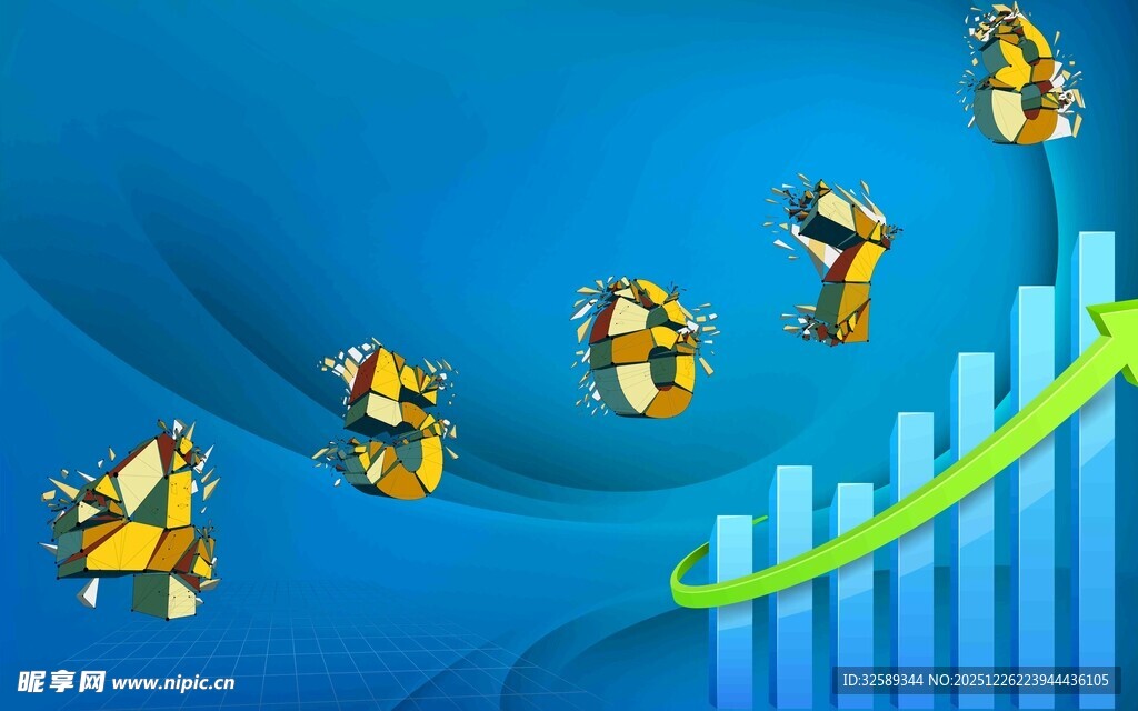 金币攀升的增长趋势图