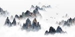水墨山水间  云雾绕奇峰