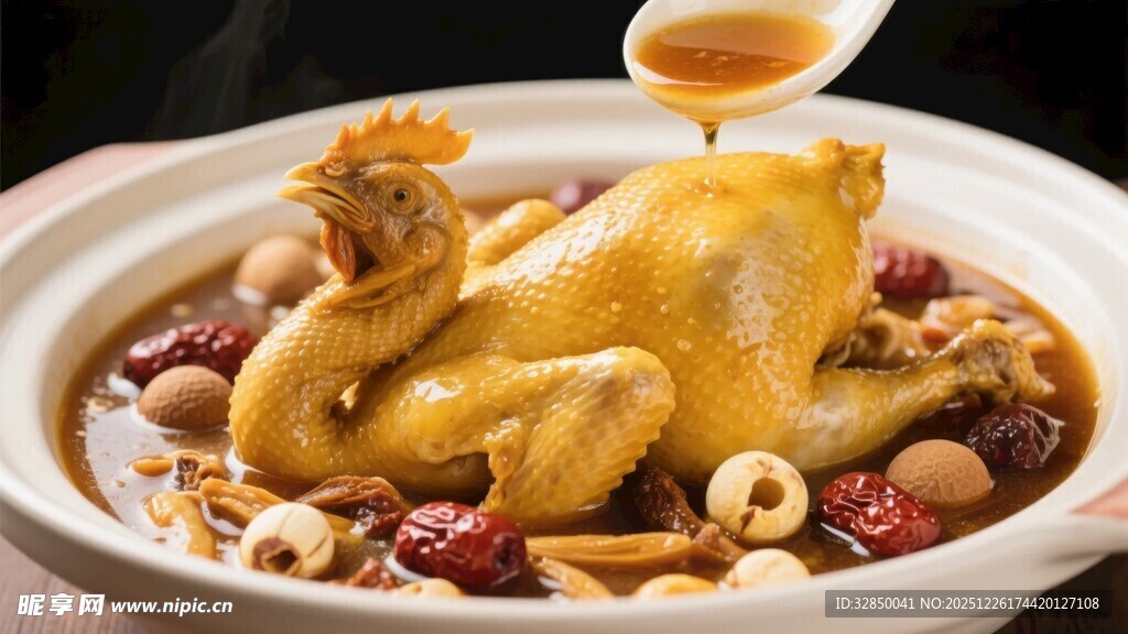 滋补养生炖鸡汤