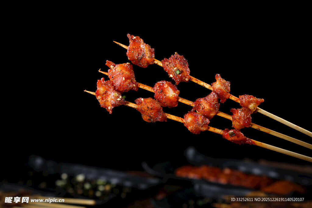 美味诱人的特色烤串