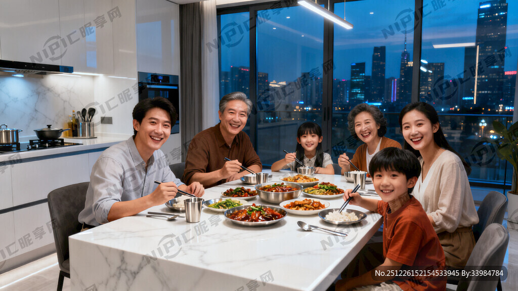 室内灯光呈现冷色调