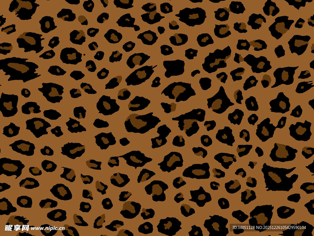 豹纹图案纹理背景