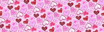 粉色爱心图案背景