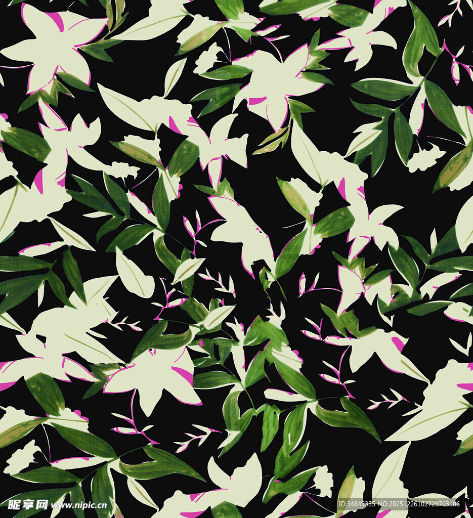 花卉植物图案背景